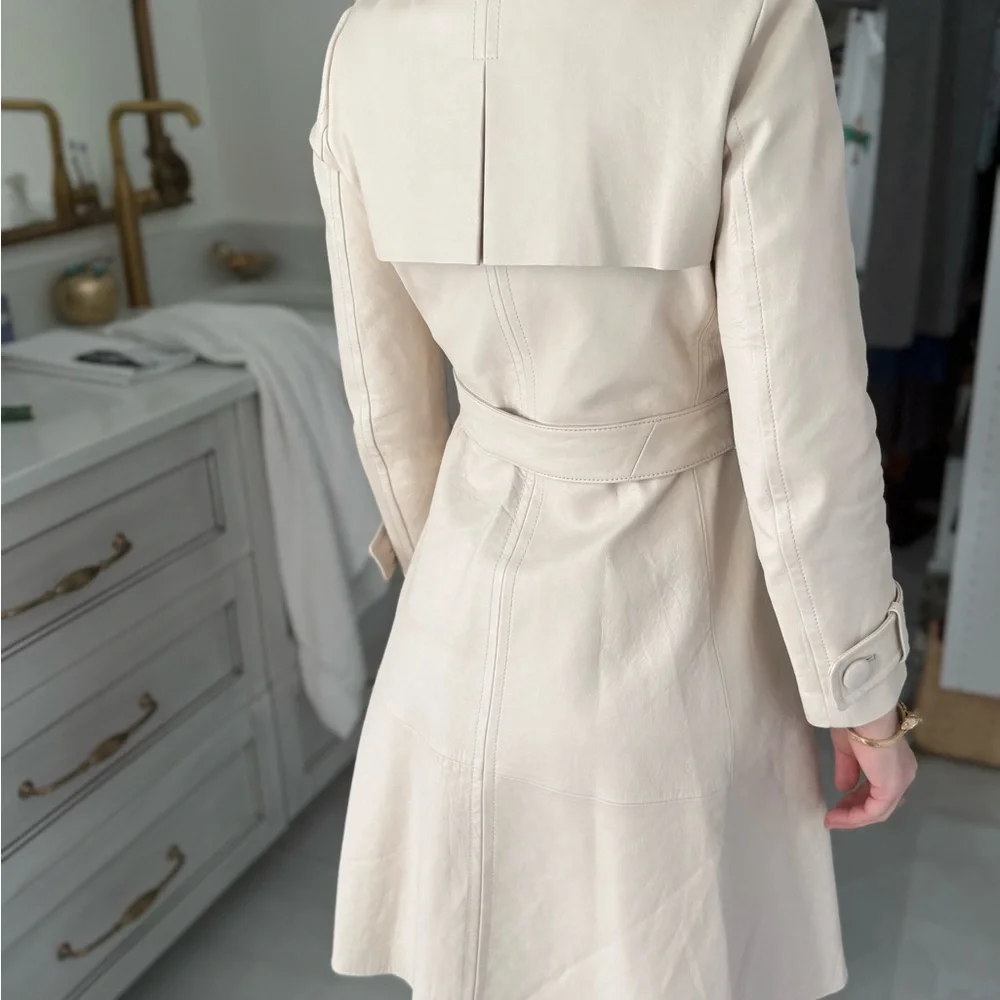 Kate Spade Cream Trench Coat - Picture 5 of 11